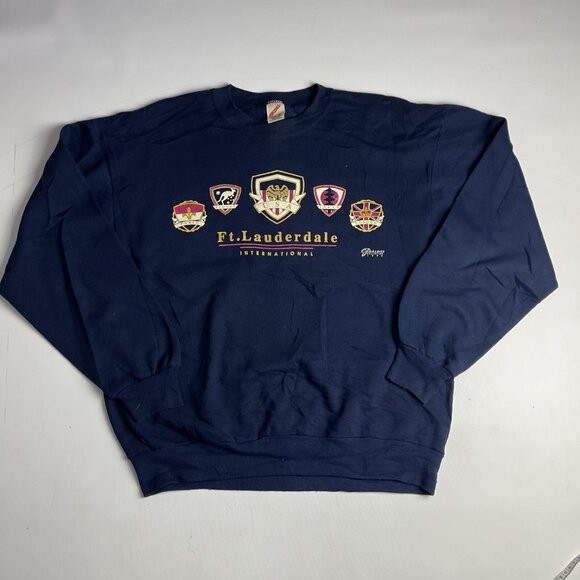 VINTAGE 1995 USA MADE Jerzees Ft. Lauderdale L Paradies Collection 90s (Read) - Picture 1 of 16